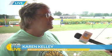 Sunflowers taking flight at Kelley Country Creamery in Fond du Lac